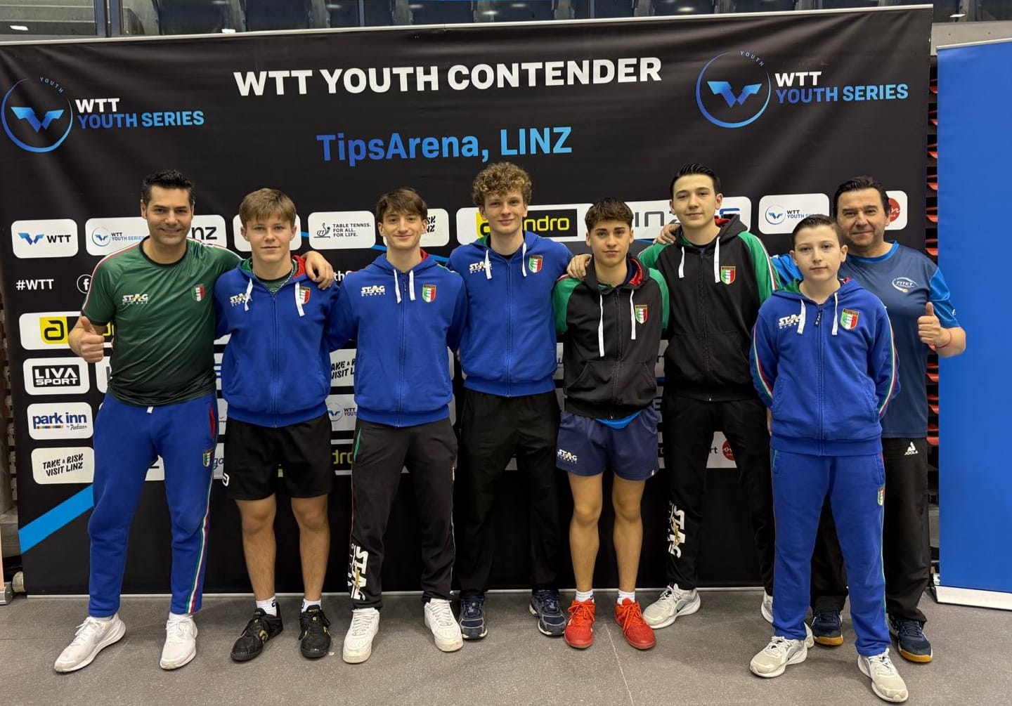 WTT Youth Contender Linz 2026 la squadra azzurra