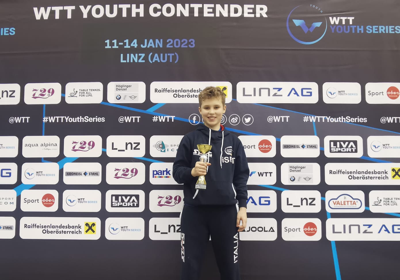 WTT Youth Contender Linz Danilo Faso terzo nel singolare Under 15