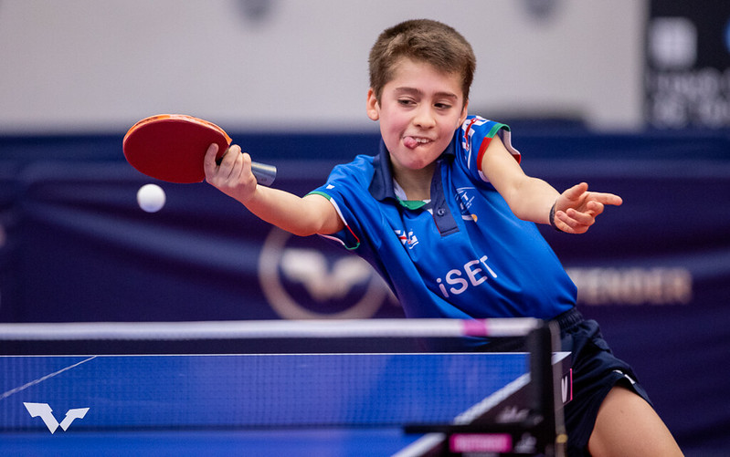 WTT Youth Contender Metz 2022 Francesco Trevisan in azione