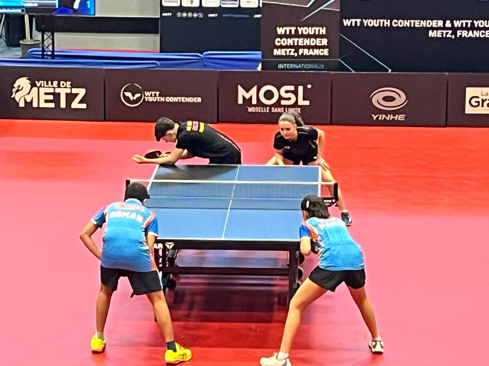 WTT Youth Contender Metz 2025 Manon Loth con Matt Closset