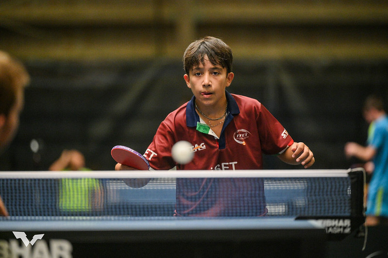 WTT Youth Contender Otocec 2023 Nicholas Famà in azione