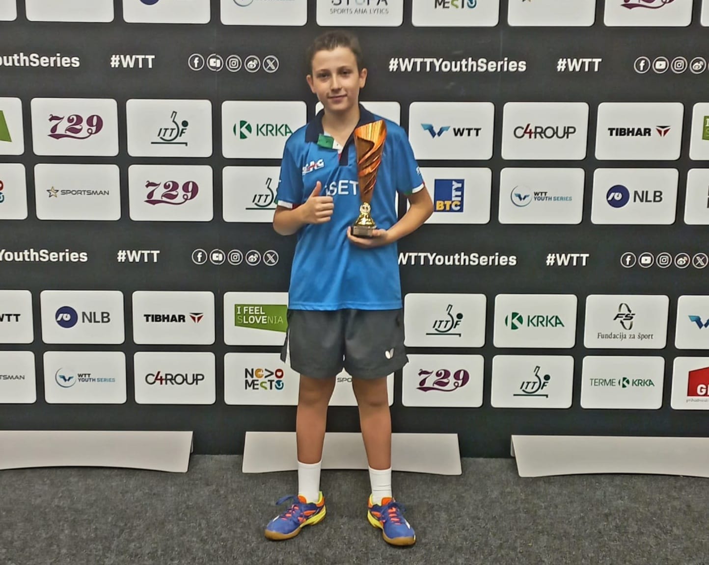 WTT Youth Contender Otocec 2024 Pietro Campagna terzo nel singolare Under 11