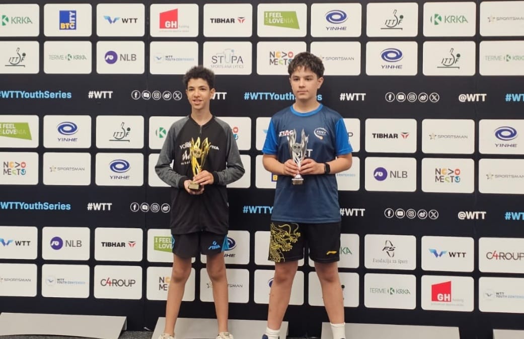 WTT_Youth_Contender_Otocec_2026_podio_del_singolare_Under_13_con_Edoardo_Bartoli_secondo