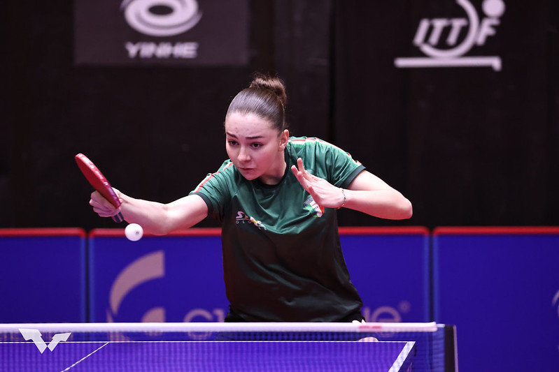 WTT Youth Contender Panagyurishte 2026 Manon Loth in azione di rovescio