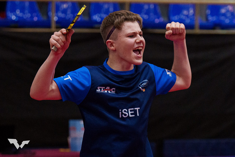 WTT Youth Contender Platja dAro 2024 Erik Paulina esulta