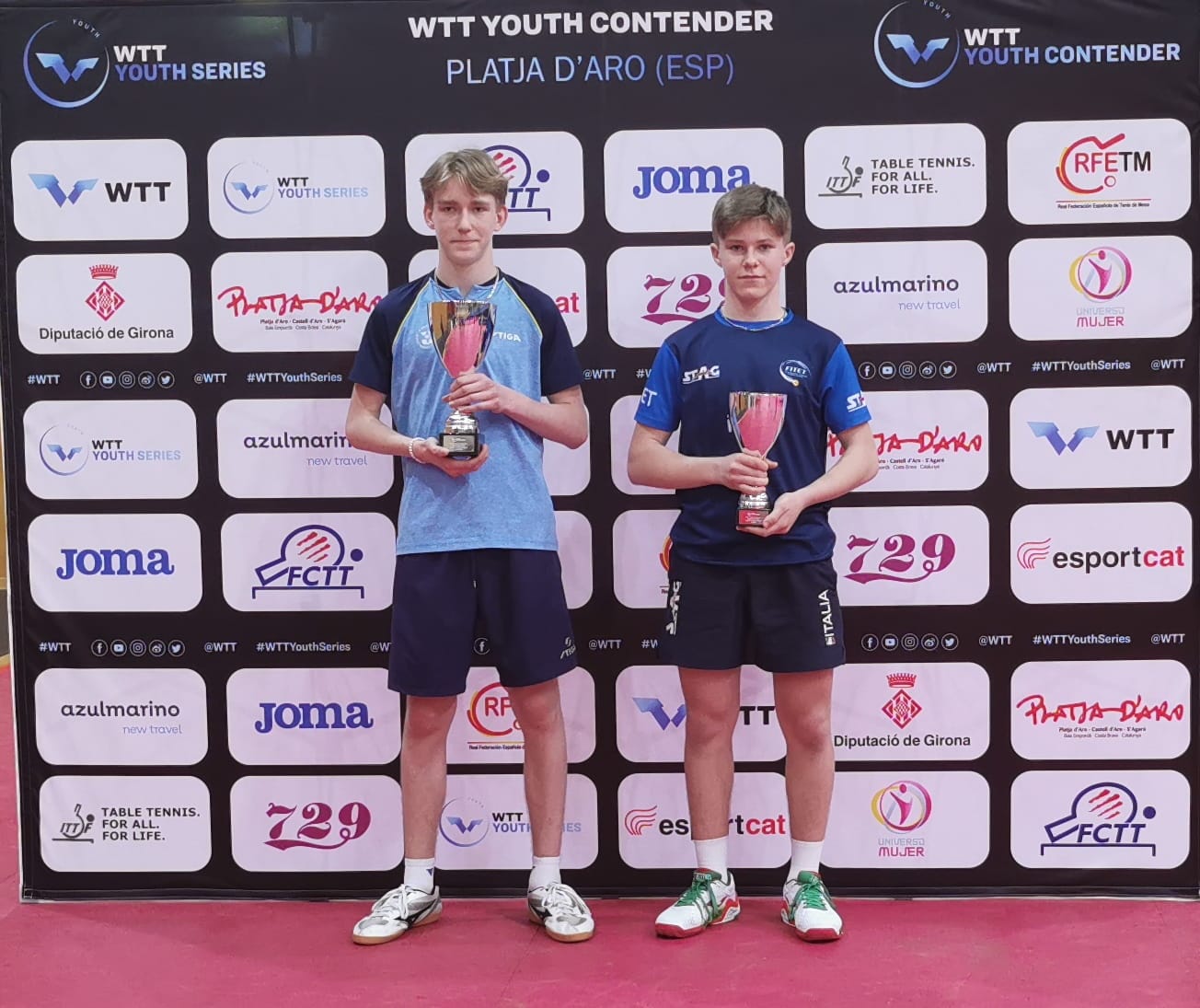 WTT Youth Contender Platja dAro 2024 podio del singolare Under 15 con Erik Paulina secondo