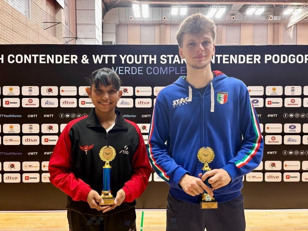 WTT_Youth_Contender_Podgorica_2025_Giacomo_Izzo_e_lindiana_Syndrela_Das_secondi_nel_doppio_misto_Under_19 WTT_Youth_Contender_Podgorica_2025_Giacomo_Izzo_e_lindiana_Syndrela_Das_secondi_nel_doppio_misto_Under_19