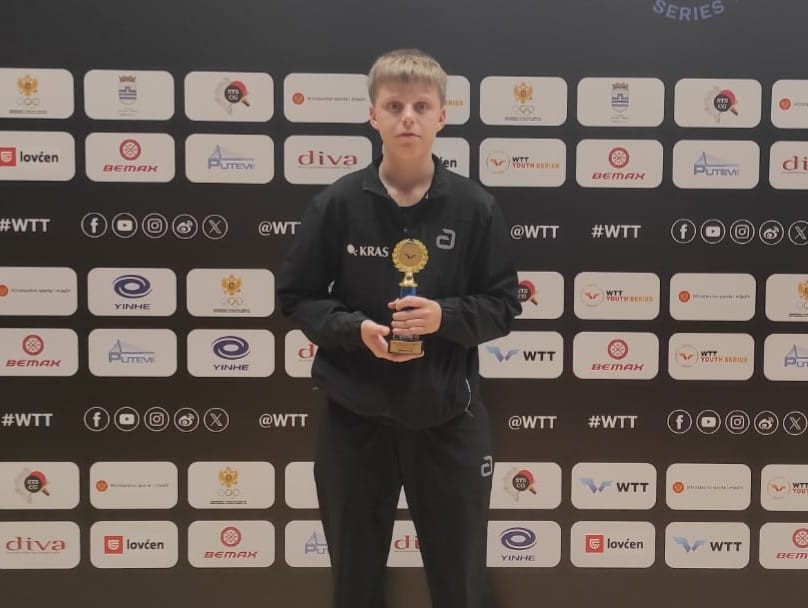 WTT Youth Contender Podgorica 2025 Jan Slavec terzo nel singolare Under 13