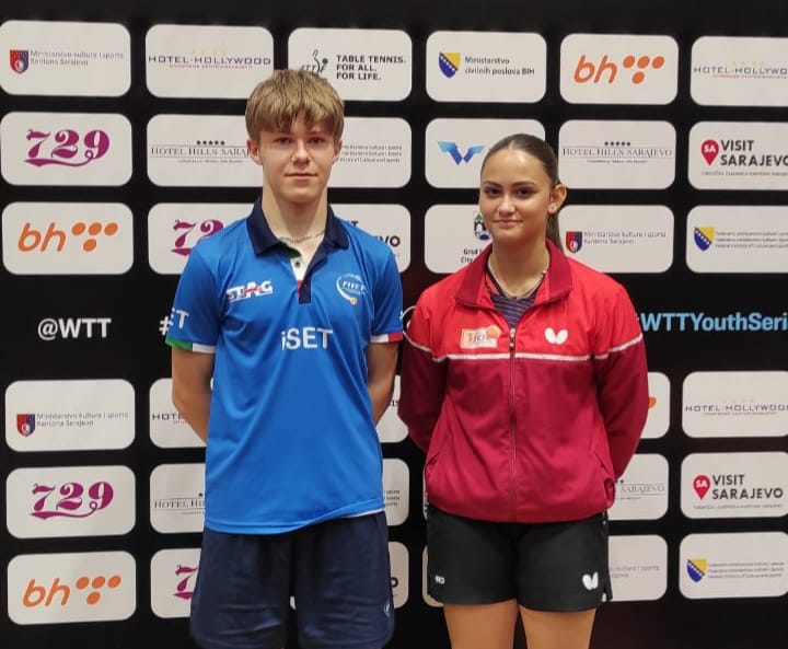 WTT Youth Contender Sarajevo 2024 Erik Paulina e la portoghese Julia Leal