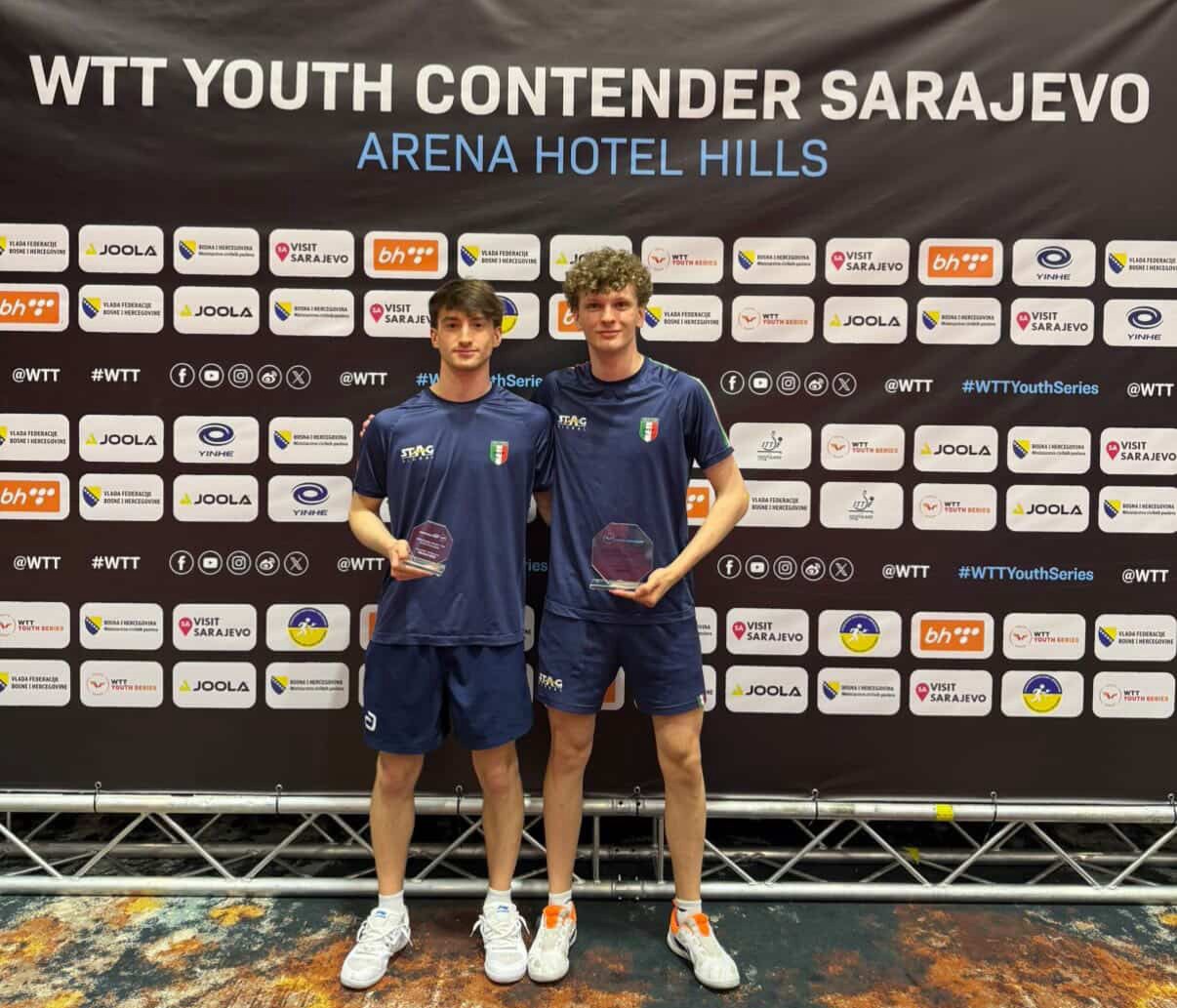 WTT Youth Contender Sarajevo 2026 Giacomo Izzo secondo e Jacopo Cipriano terzo nel singolare Under 19