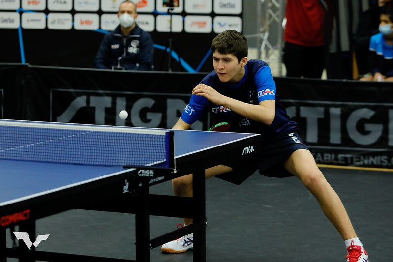 WTT Youth Contender Spa 2022 Andrea Garello in azione