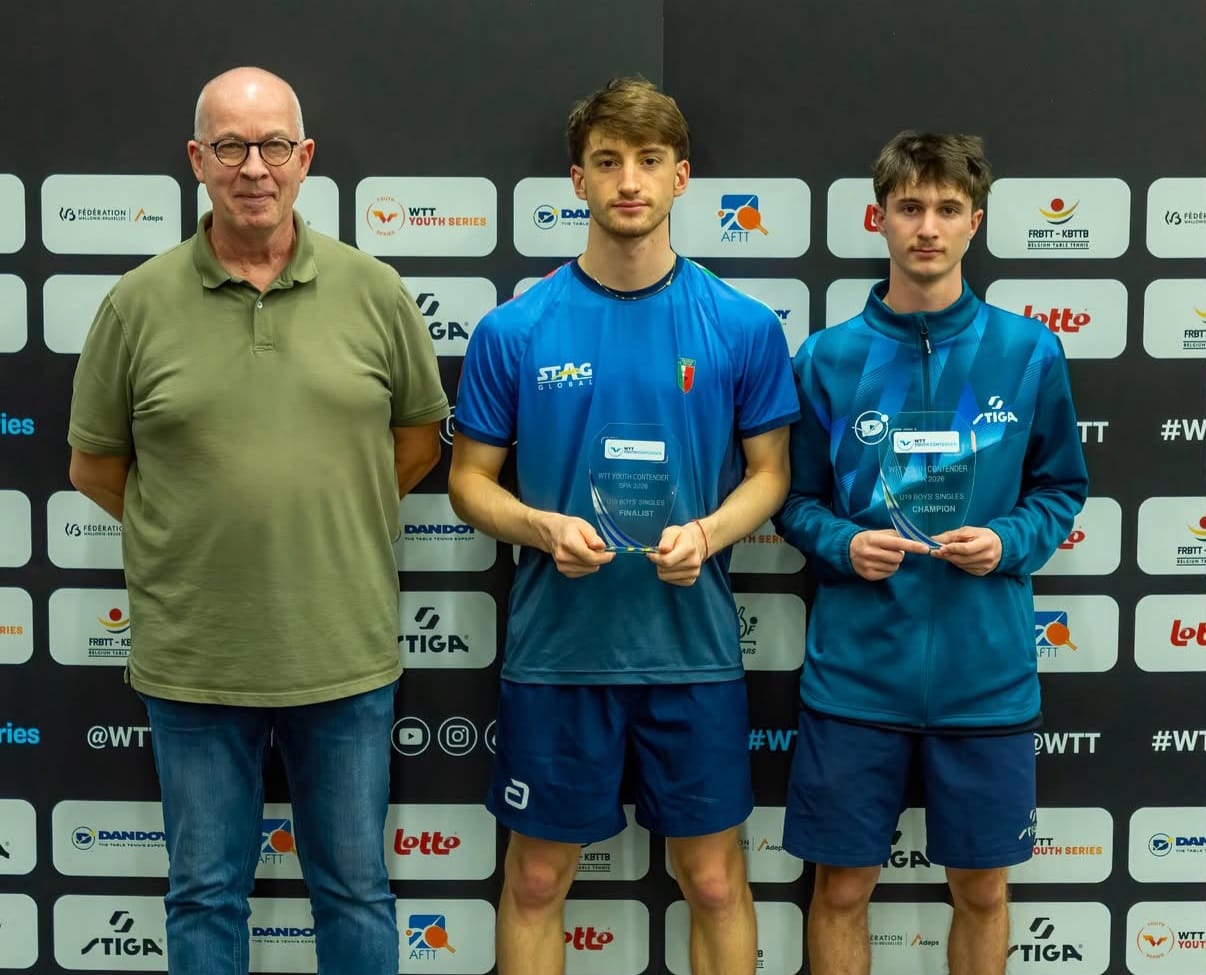 WTT Youth Contender Spa 2026 Jacopo Cipriano secondo classificato nel singolare Under 19