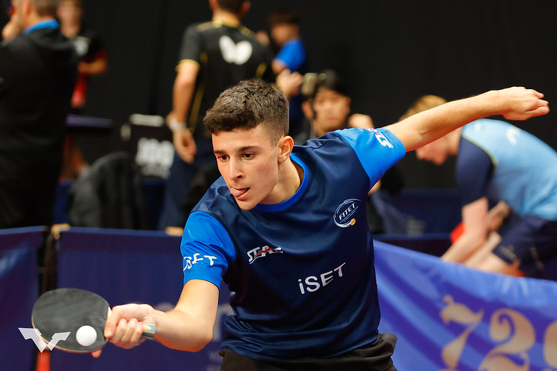 WTT Youth Contender Szombathely 2024 Giuseppe Calarco in azione