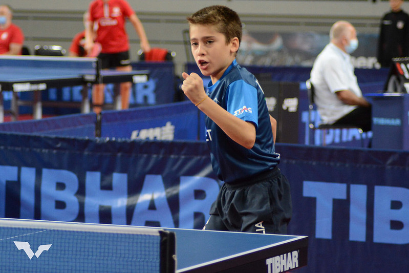 WTT Youth Contender Varazdin 2022 Francesco Trevisan esulta