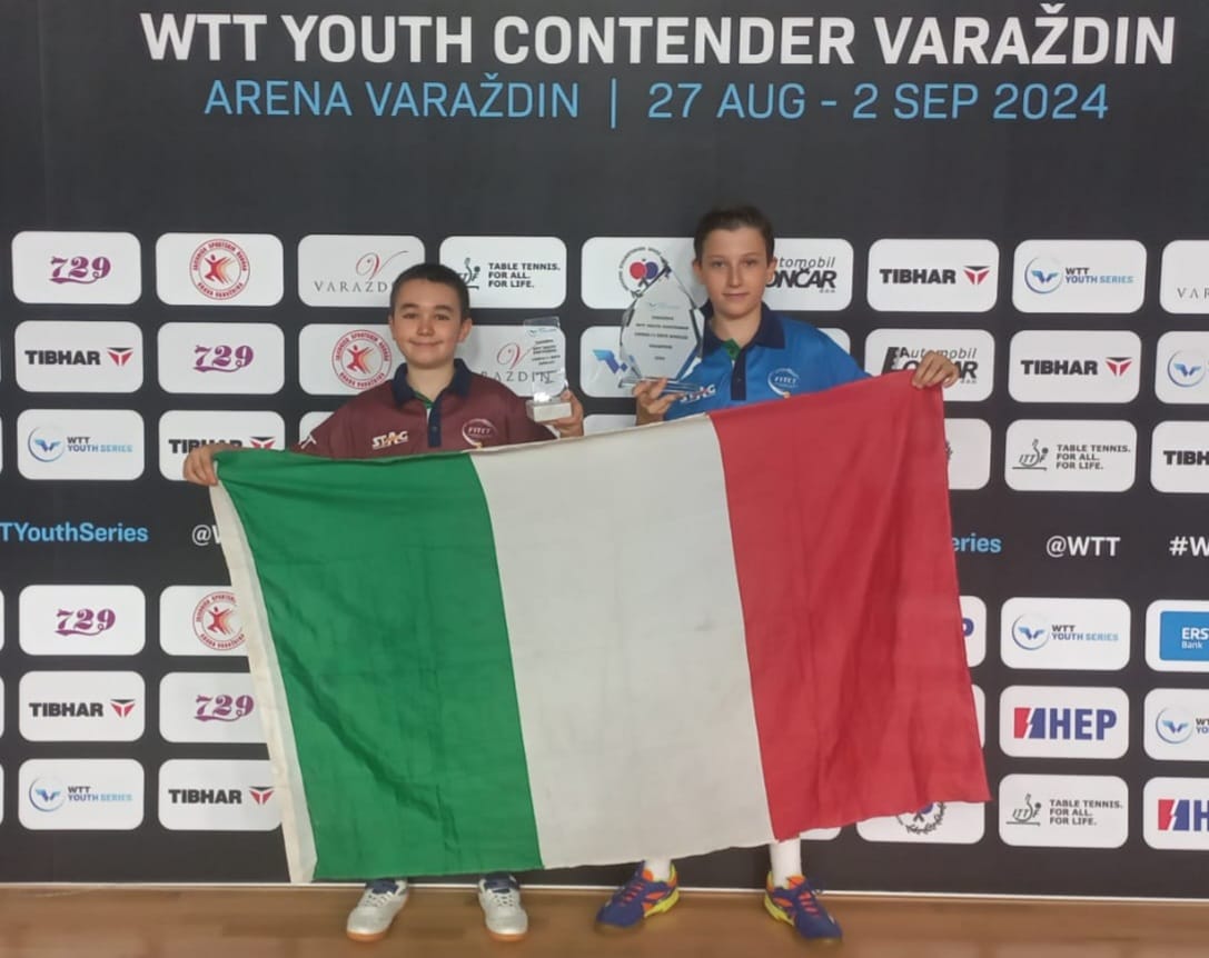 WTT Youth Contender Varazdin 2024 Pietro Campagna primo e Giorgio Borghese terzo nel singolare Under 11