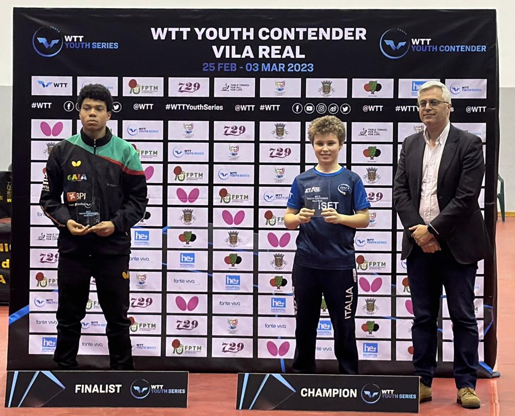 WTT Youth Contender Vila Real 2023 Danilo Faso vincitore del singolare Under 15