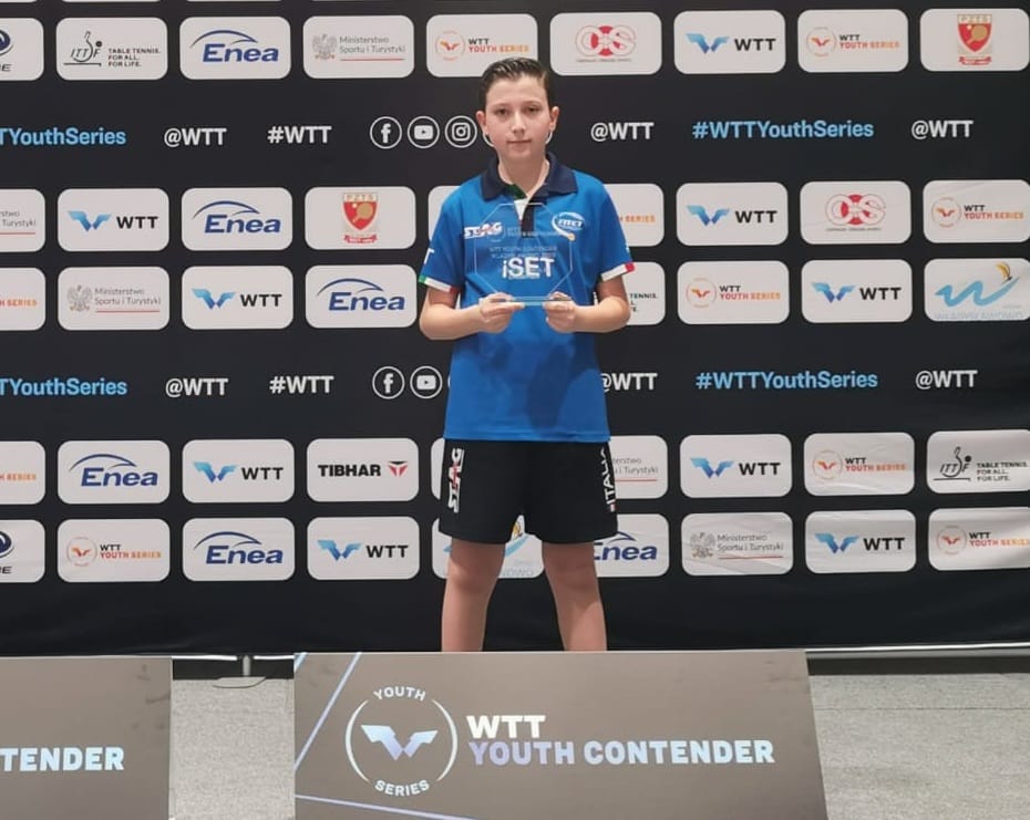 WTT Youth Contender Wladyslawowo 2025 Pietro Campagna vince il singolare Under 13