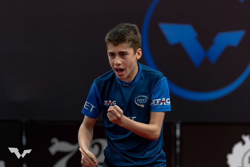 WTT Youth Star Contender Podgorica 2024 Francesco Trevisan esulta