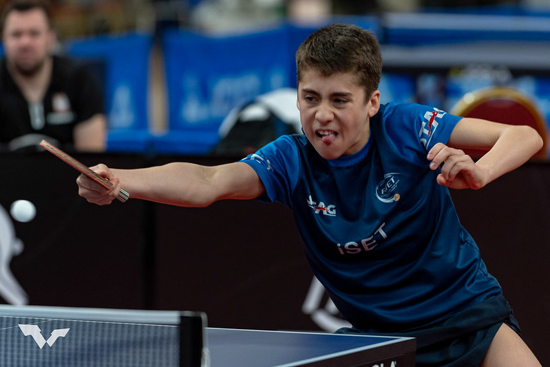 WTT Youth Star Contender Podgorica 2024 Francesco Trevisan in azione