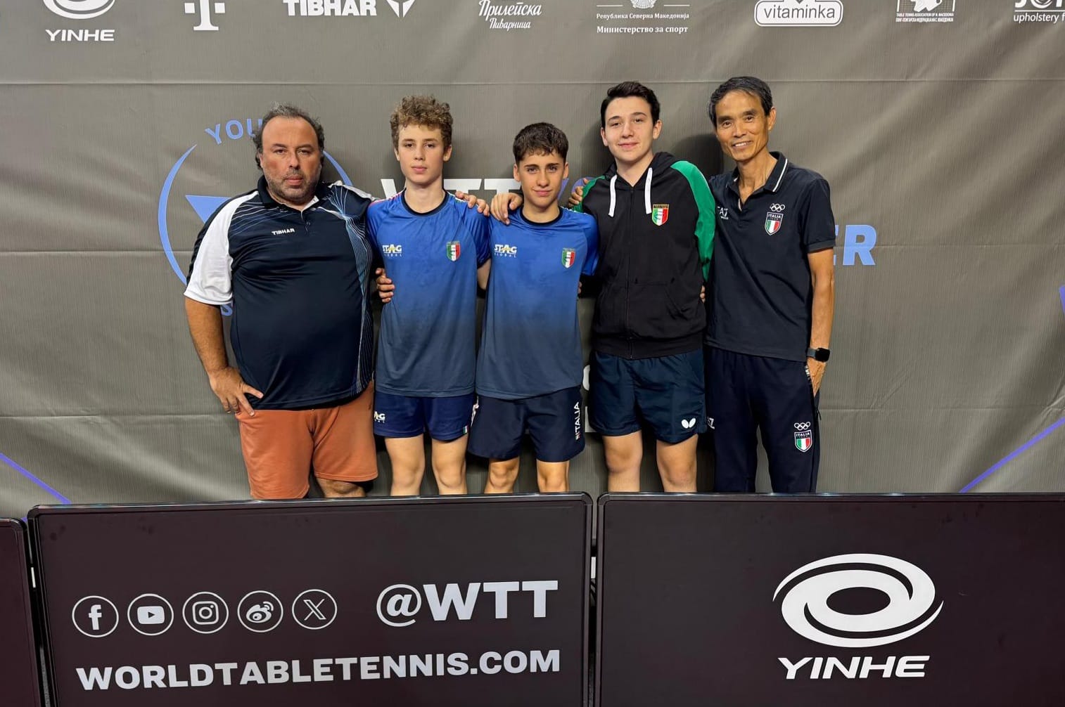 WTT Youth Star Contender Skopje 2025 gli azzurri