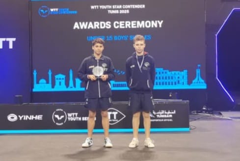 WTT Youth Star Contender Tunis 2025 Danilo Faso e Francesco Trevisan primo e secondo nel singolare Under 15