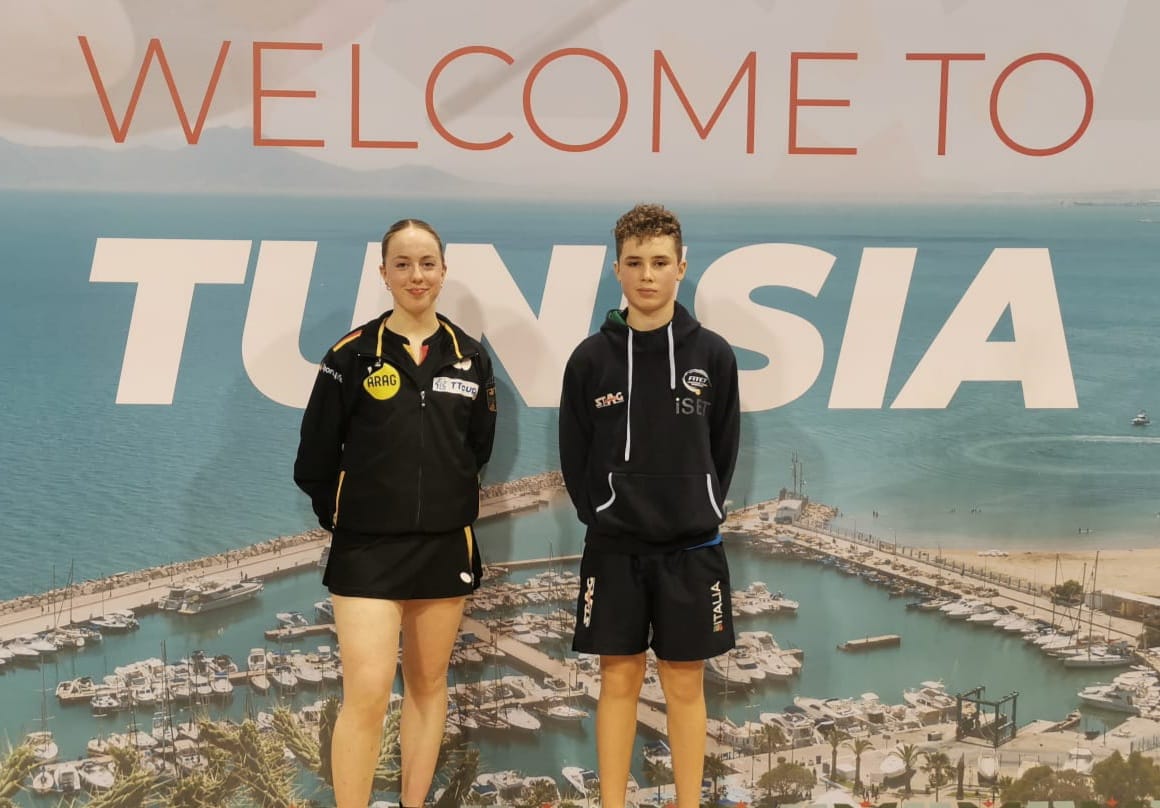 WTT Youth Star Contender Tunis 2025 Danilo Faso e la tedesca Josephina Neumann in finale del doppio misto Under 15