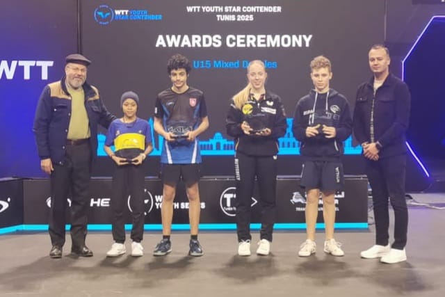WTT Youth Star Contender Tunis 2025 Danilo Faso e la tedesca Josephina Neumann vincitori del doppio misto Under 15