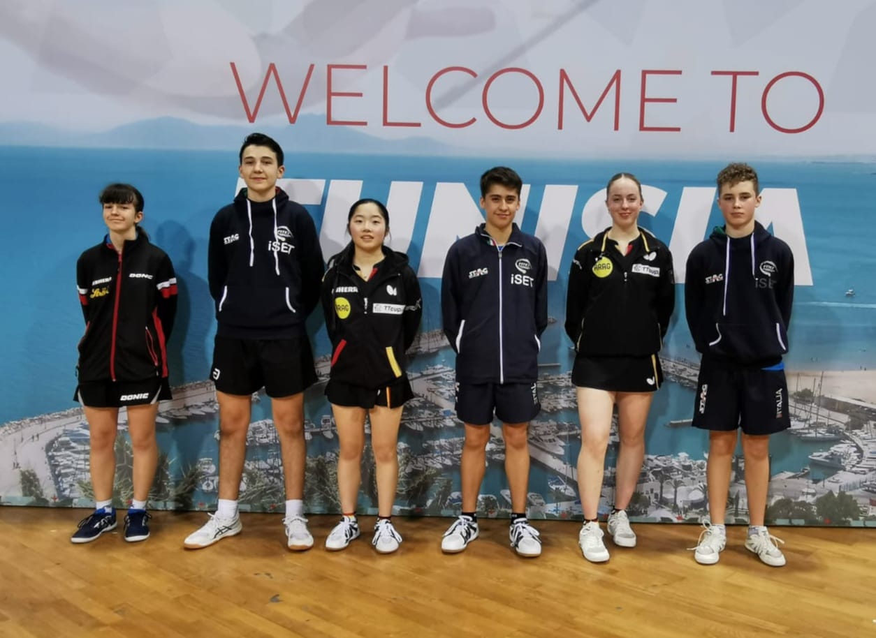 WTT Youth Star Contender Tunis 2025 azzurri nei quarti del doppio misto Under 15