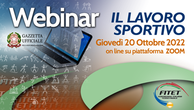 Webinar su lavoro sportivo banner