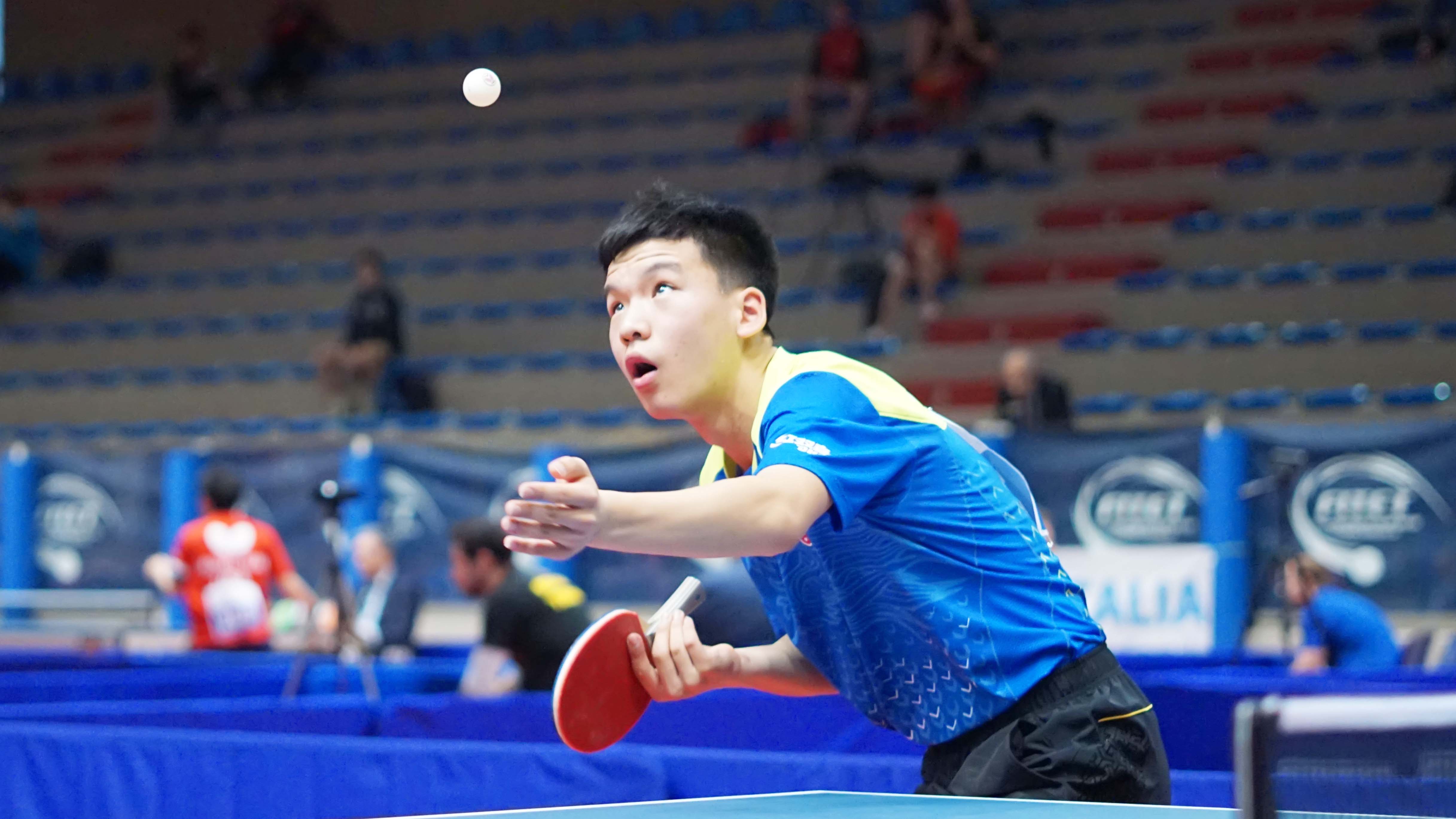 Xiang Peng vincitore singolare juniores Lignano 2019