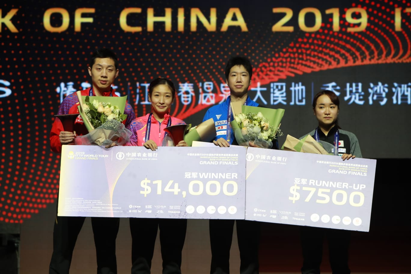 Xu Xin e Liu Shiwen vincono il misto alle Grand Finals 2019