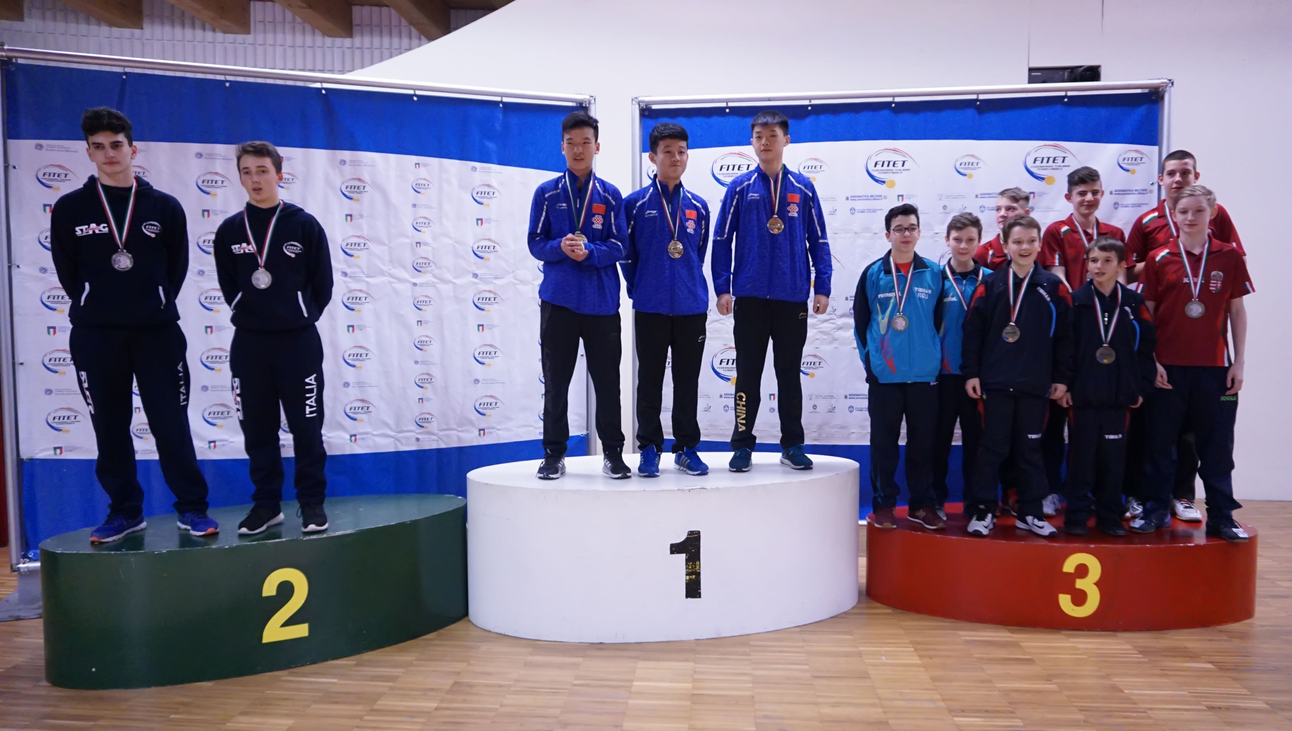 podi cadet boys team