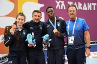 Giochi_del_Mediterraneo_di_Taranto_2026_John_Oyebode_e_Gaia_Monfardini_medaglie_di_bronzo_con_Giuseppe_Del_Rosso_e_Massimo_Oliveri